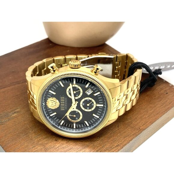 Versus by Versace Men's Watch VSP971021 Chronograph Quartz Gold Steel 45mm - Picture 8 of 14